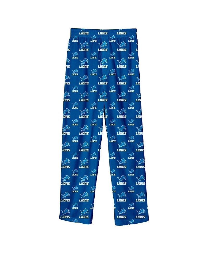 Outerstuff Preschool Blue Detroit Lions Team Color Printed Pajama Pants