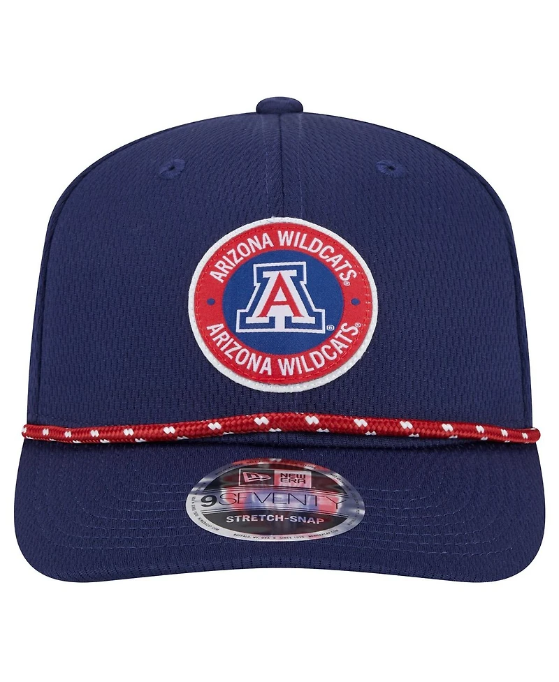 New Era Men's Navy Arizona Wildcats Coolera 9SEVENTY Rope Stretch-Snap Hat