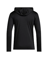 Adidas Men's Black Indiana Hoosiers 2025 Aeroready Sideline Training Long Sleeve Hooded T-Shirt