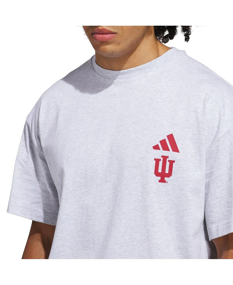 Adidas Men's Gray Indiana Hoosiers Off-Court T-Shirt