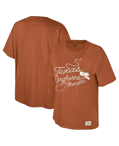 Colosseum x Wrangler Women's Texas Orange Longhorns Lasso Oversized T-Shirt