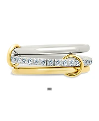 Sterling Forever Edda Linked Stacking Ring Set