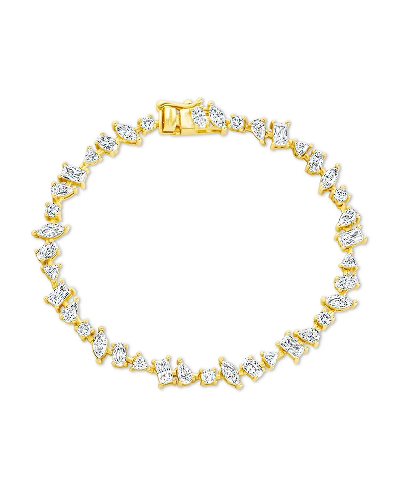 Sterling Forever Ellery Cubic Zirconia Tennis Bracelet