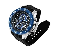 Invicta Men's I-Force Quartz Multifunction Black Dial Polyurethane Watch