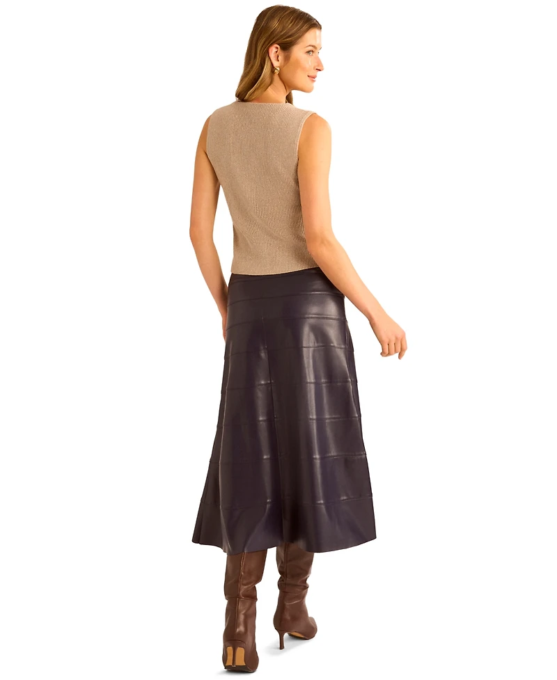 1.state Women's V Neck Button Up Sweater Vest