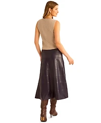 1.state Women's V Neck Button Up Sweater Vest