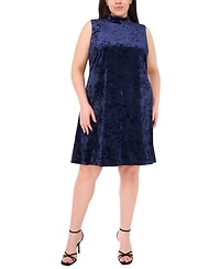 Msk Plus Sleeveless Mock Neck Dress