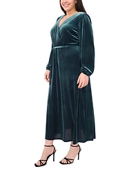 Msk Plus Fit and Flare Maxi Dress