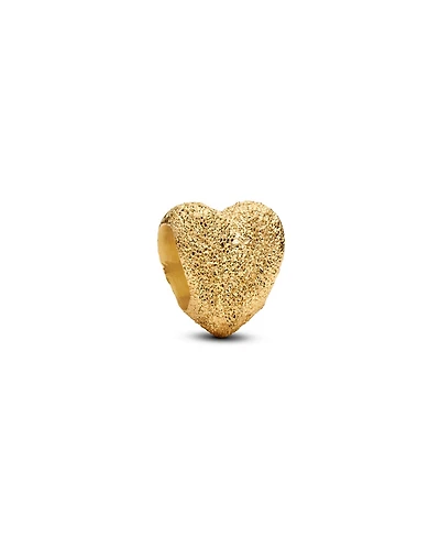 Pandora Gold Textured Heart Mini Charms