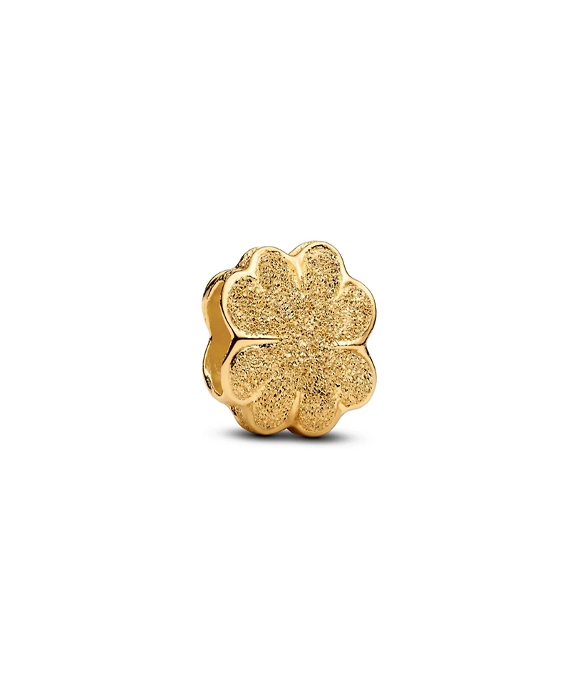 Pandora Gold Plated Textured Clover Mini Charms