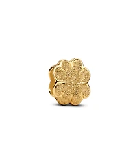 Pandora Gold Plated Textured Clover Mini Charms