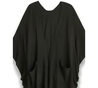 Calvin Klein Tipped Knit Shawl Ruana