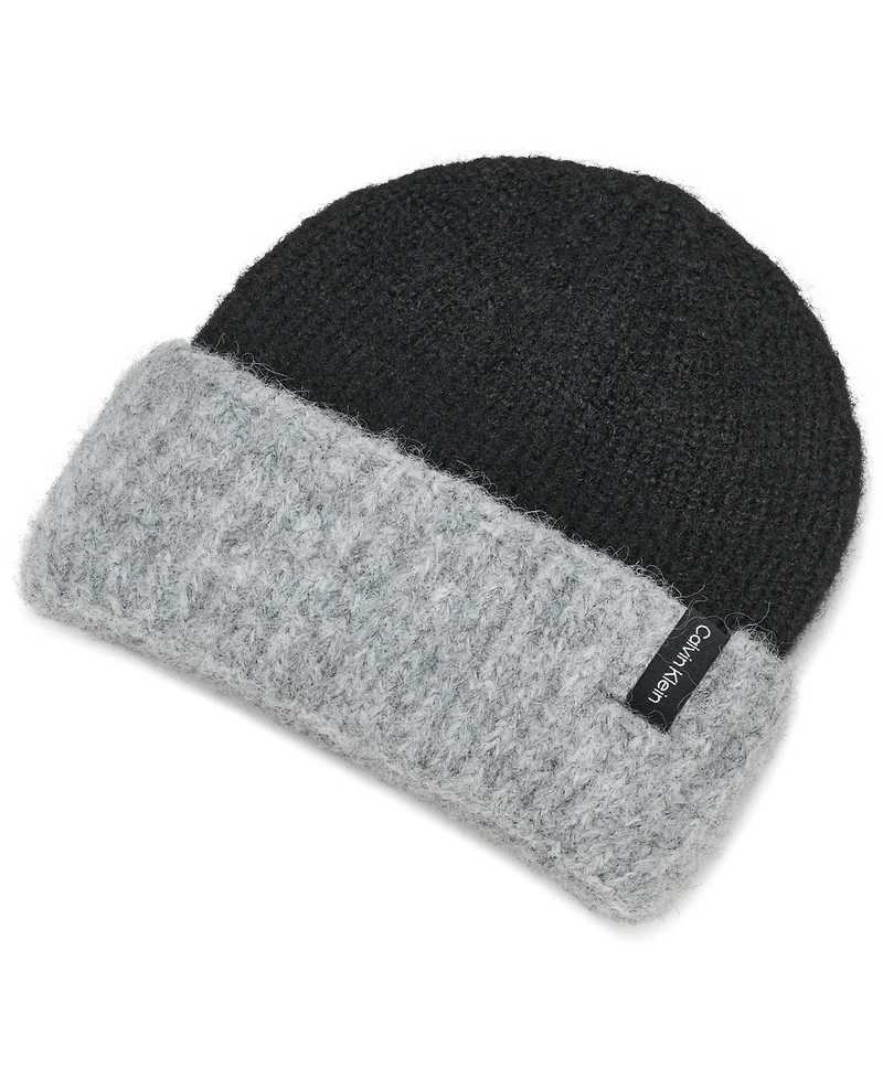 Calvin Klein Color Block Knit Beanie