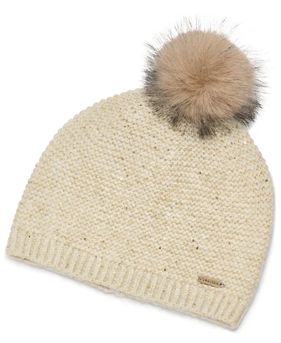 Calvin Klein 2-Piece Mini Sequin Hat and Scarf Set