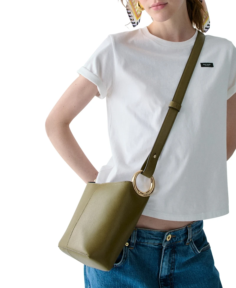 kate spade new york Halo Glazed Mini Bucket Bag