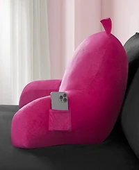 Juicy Couture Backrest Polyester Pillow with Pocket, 30" x 17"