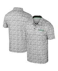 Colosseum Men's Green Oregon Ducks It's Time All Over Print Polo Shirt