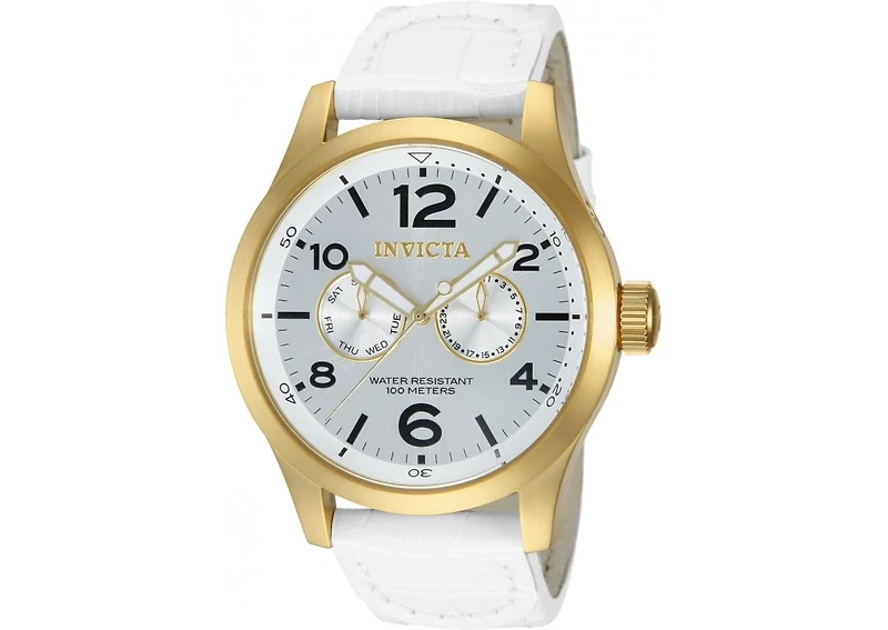 Invicta Men's 12174 Specialty Quartz 3 Hand Silver Dial Watch