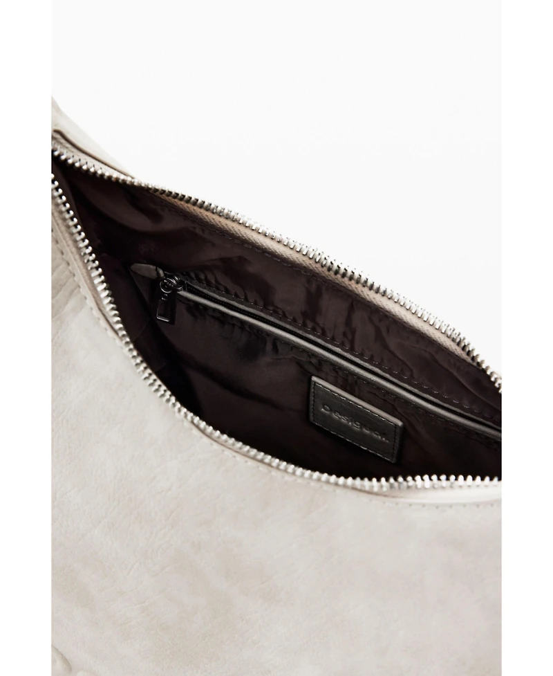 Desigual Women's Medium 3D logo bag with ruched handle