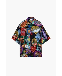 Desigual Men's Short-sleeve shirt with fruits