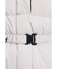 Desigual Women's Long padded jacket with belt