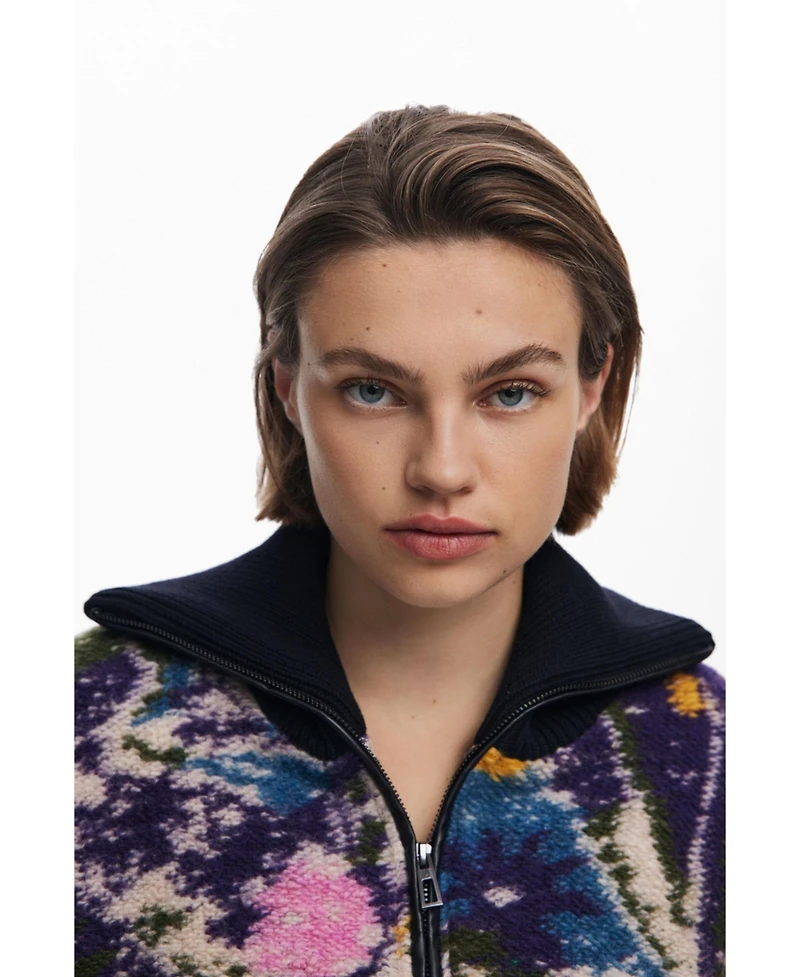 Desigual Women's Heathered bomber jacket