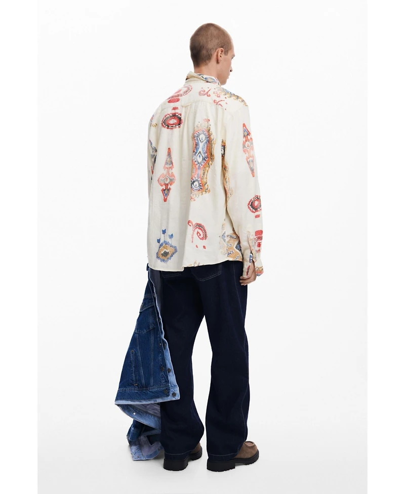 Desigual Men's Ethnic long-sleeve shirt