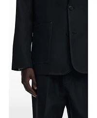 Desigual Men's Blazer with contrast stitching