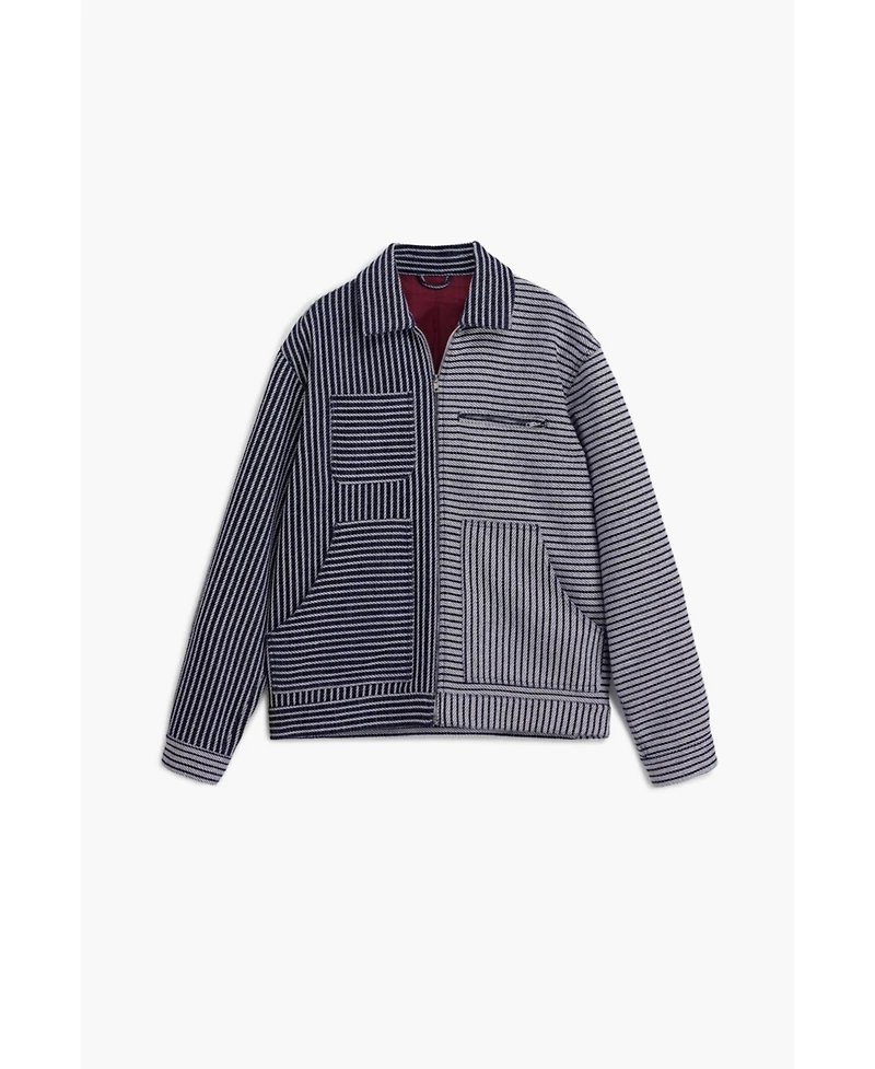 Desigual Men's Structured striped jacket
