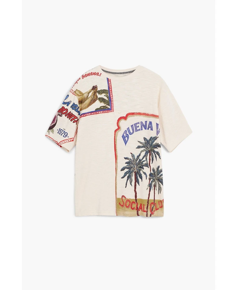Desigual Men's BuenaVida postcard T-shirt