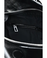 Desigual Women's Medium convertible checkered backpack