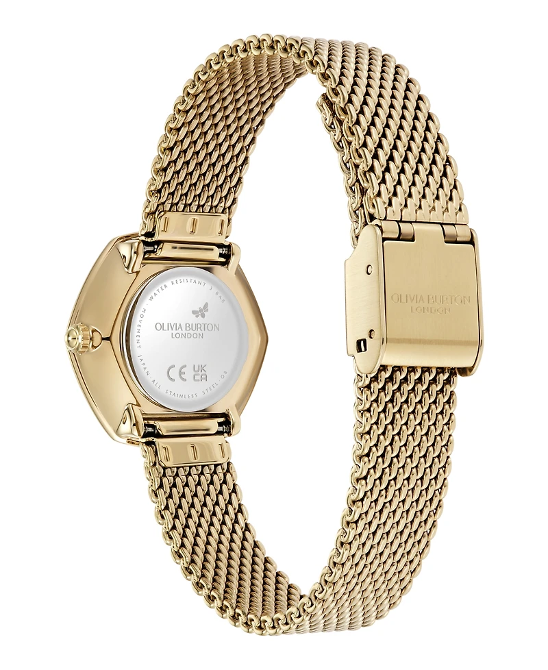 Olivia Burton Women's Charing Gold Tone Stainless Steel Bracelet Watch, 28.5mm