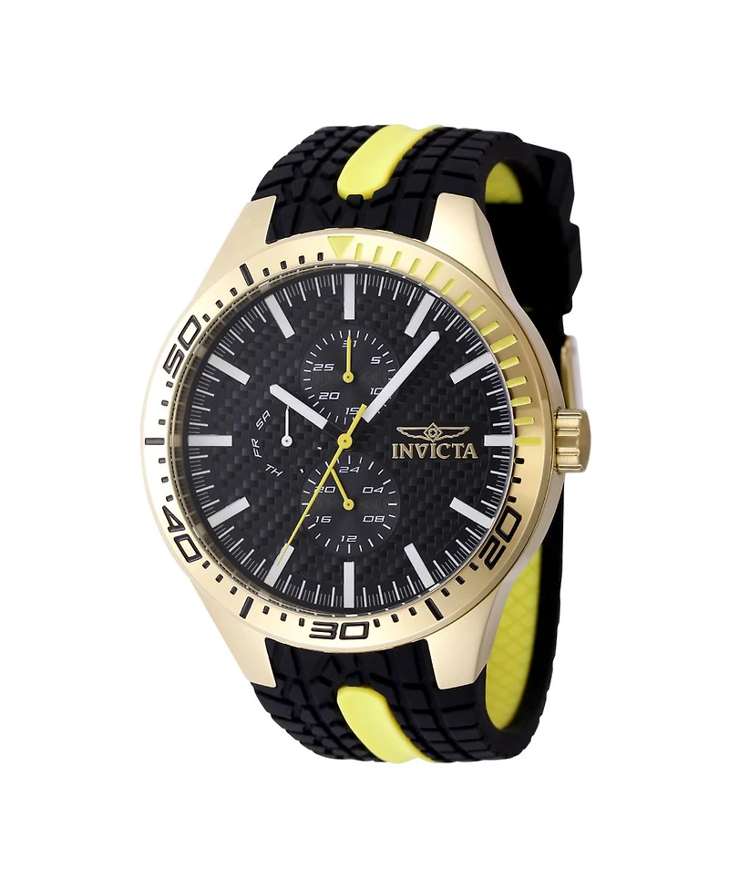 Invicta Men's 48873 Invicta Racing Quartz 3 Hand Black Dial Watch