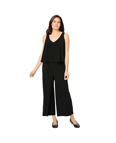 Woman Within Plus Size Within Popover Jumpsuit