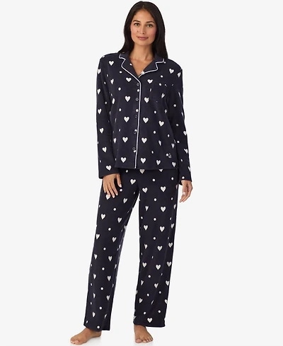 Cuddl Duds Women's 2-Piece Stretch Fleece Long Sleeve Pajama Set