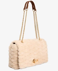 I.n.c. International Concepts Soft Ajae Quilted Faux Fur Handbag, Macy's Exclusive