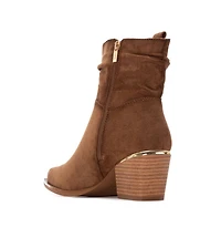 Xti Women's Suede Italian Western Booties By Xti