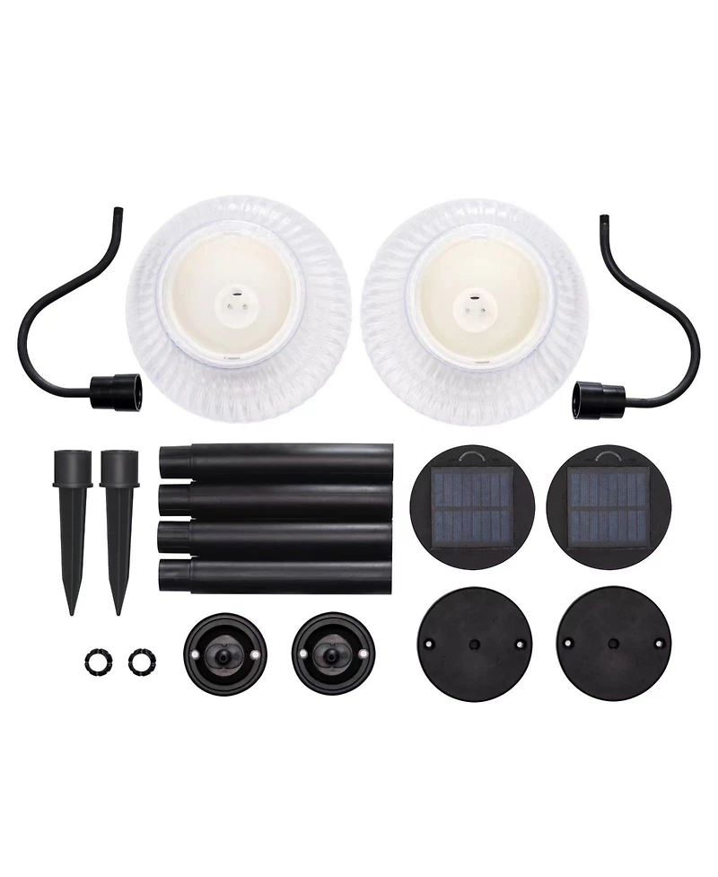 Maxsa Innovations Solar-powered Scallop Led Path or Wall Lamp