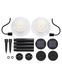 Maxsa Innovations Solar-powered Scallop Led Path or Wall Lamp