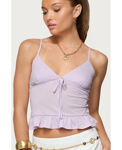 Edikted Women's Martie Peplum Tank Top