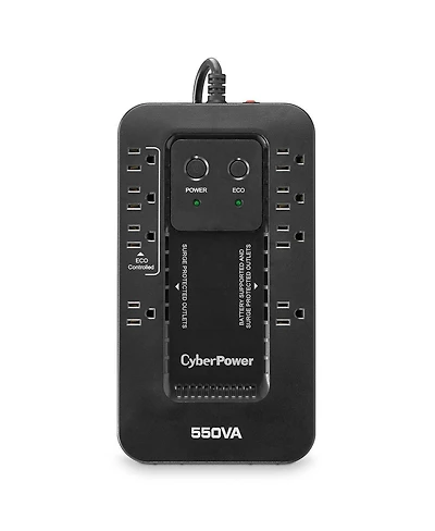 CyberPower Ecologic EC550G Compact 8 Outlets 550VA 330W Ups, Eco Mode