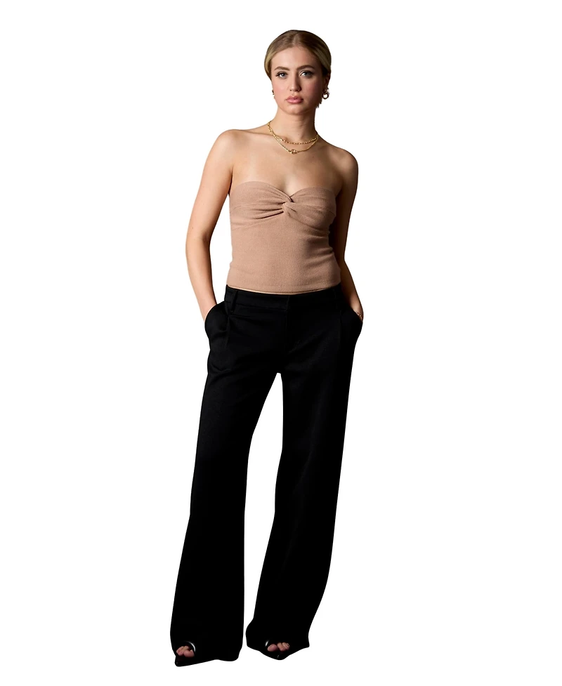 Blue Revival Women's Wide Leg Taylor Trouser, Black