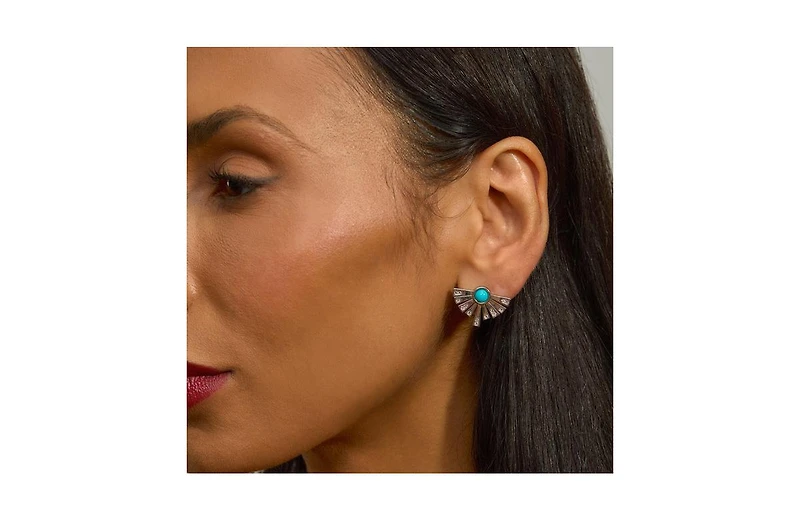 Lucy Quartermaine Egyptian Turqoise Studs