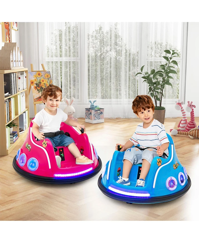 12V Electric Ride On Car with Remote Control and Flashing Led Lights
