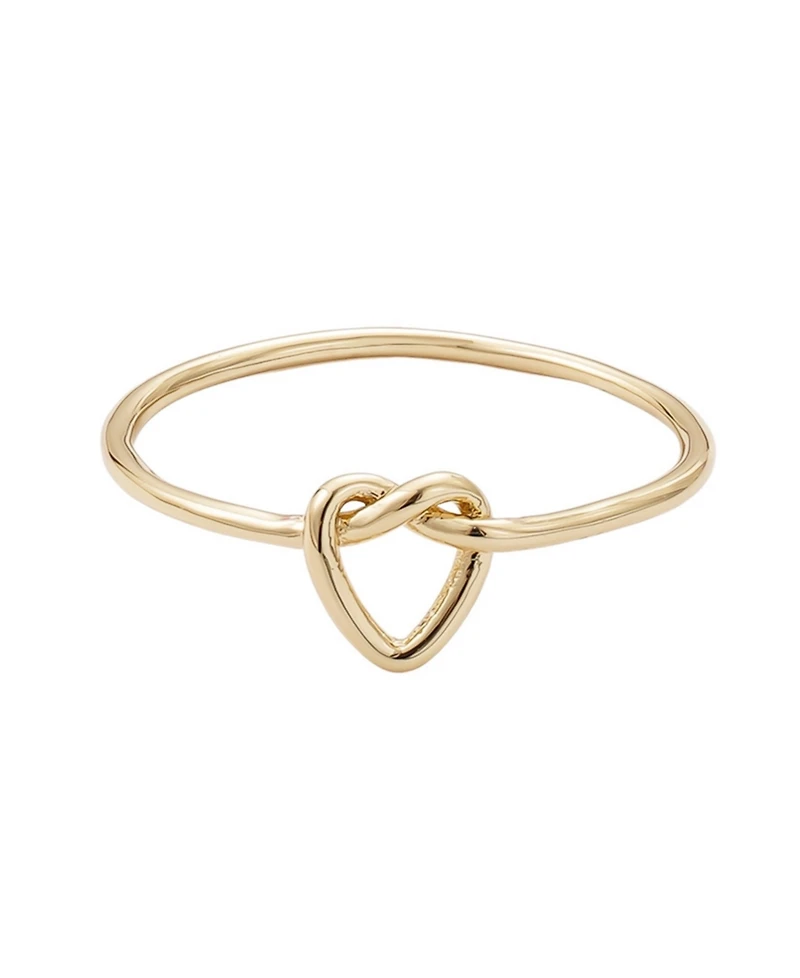 Adornia Gold Heart Knot Ring