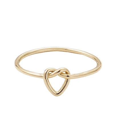 Adornia Gold Heart Knot Ring