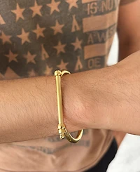 Adornia Tarnish Resistant Gold Screw Cuff Bracelet