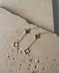Adornia Gold Clover Drop Earrings