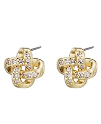 Adornia Gold Knot Twist Stud Earrings
