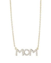 Adornia Gold Cubic Zirconia Mom Necklace